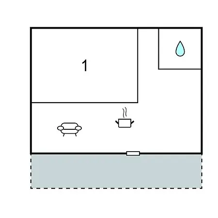 Appartement 1 Bedroom Cozy In *